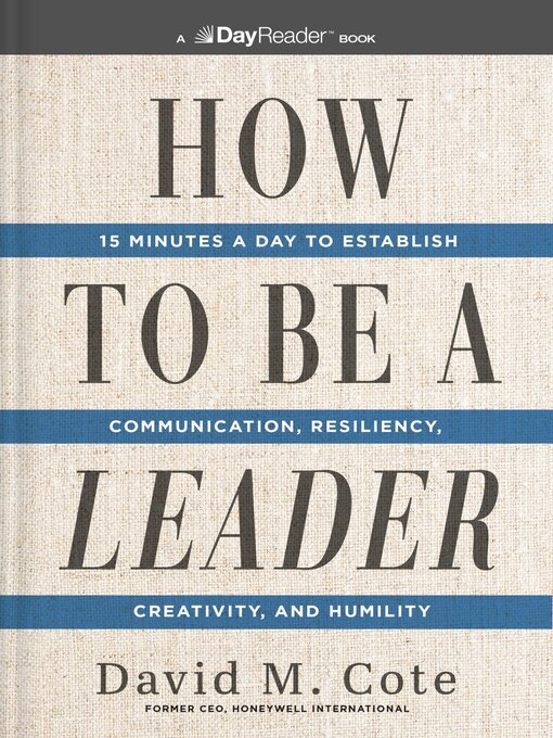 Title details for How to Be a Leader by David M. Cote - Available